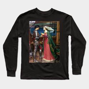 Tristan and Isolde by John William Waterhouse Long Sleeve T-Shirt